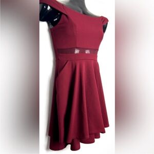 Strapless Burgundy Dress NWOT